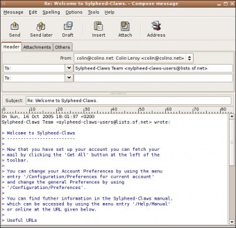 Claws Mail 3.0.2