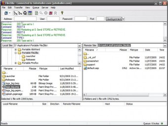 FileZilla Portable 3.1.5