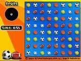 Переставляй мячи таким образом, чтобы собрать ряд из четырех или более мячей одного типа