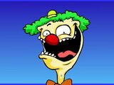 Этот клоун просто смеется заразительным смехом, когда показываешь ему курсоср мышки