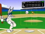 Очень красивый мультяшный бейсбол. Герои мультфильма кидают кролику Бакс Банни мяч, а он должен отбить хотя бы 5 из 10 подач. Причем приветствуются только удары за пределы поля, остальные считаются пропущенными