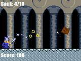 В этой игре нужно отбиваться от летящих на тебя по коридору квадратных предметов с помощью магических выстрелов