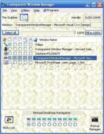 Transparent Window Manager 3.3