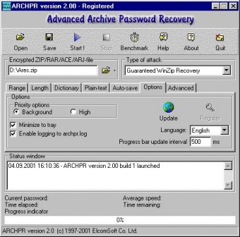 Advanced Archive Password Recovery 4.50