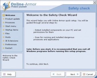 Online-Armor Firewall Free 2.1.0.130