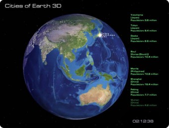 Cities of Earth Free 3D Screensaver 2.1